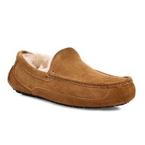 Ugg Ascot Slipper Loafers Classic Chestnut Brown Tan Sheep Skin Lined: 10.5